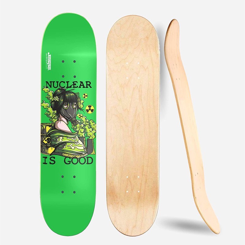 Jaspo Nuclear 31" X 8" Canadian Maple Professional Grade Deck (Wooden Deck Only)