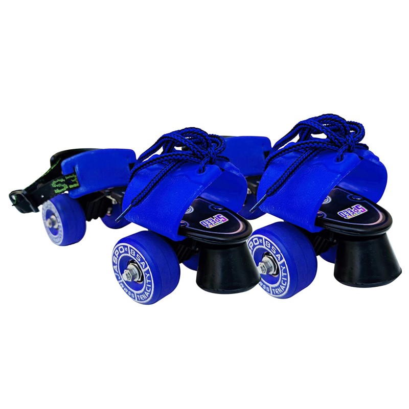Jaspo Baby Tenacity Rubber Wheel with Fiber Body Junior Adjustable Skatesms(Blue)