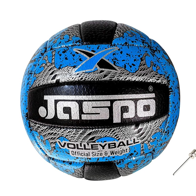 Jaspo Match PU Volleyball Waterproof Indoor /Outdoor Size:4 (Blue Black)