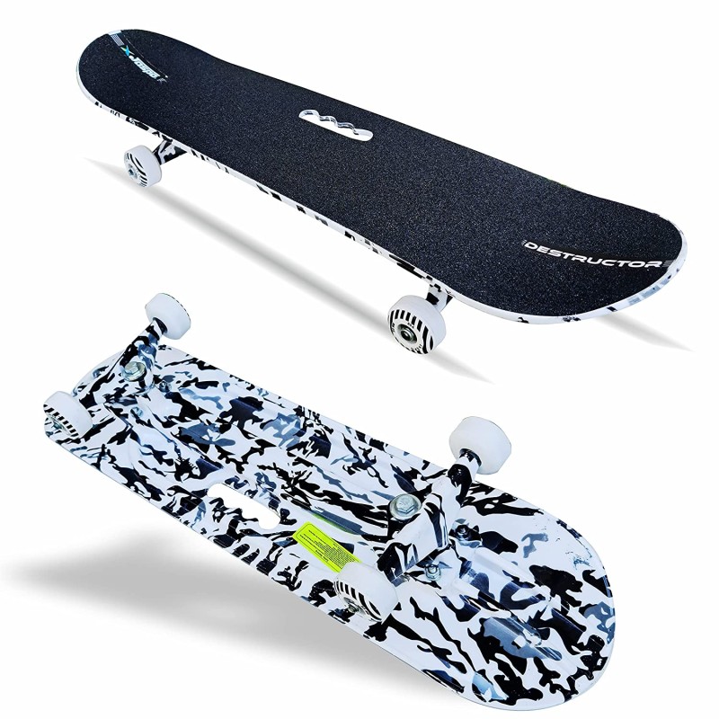 Jaspo Destructor Camouflage Fiber Skateboard 31"X8" Inches, Suitable For Age Group Above 8 Years